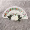 Heminredning nordisk stil bröllop brud handhållen fjäder hand fan fancy klänning bankett dekoration fest favorit prydnad hantverk gåva