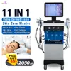 12 In 1 Hydra Microdermabrasion Oxygen Jet Peel RF Ultrasound Water Dermabrasion Machine For Skin Care Face Cleaning Anti Aging Facial Lifting Beauty Equipment