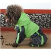 Dog Apparel Green Red Puppy Raincoat Large Clothes Waterproof High Quality Correct Size Fit Small And Dogs XS-5XL