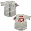 NOVITÀ College Baseball indossa maglie da baseball 43 Jimmy Dugan 8 Dottie Hinson Jersey City of Rockford Peaches A League of Their Own Man Women Y