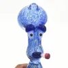 Bong da acqua in vetro Dab Rig Narghilè Alien 10mm Dewar Giunto femminile Blu Tubo colorato Mini Rigs Olio per fumatori Regalo di Craftbong