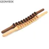 Full Body Massager 820 Beads Rolling Pin Universal Back Needle Massage Tendons Beech Wood Scraping Stick Point Treatment Guasha Relax Therapy Tool 221027