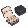 Pudełka z biżuterią Mini Box Organizer Wyświetlacz Podróżny futerał na suwak Pu Skóra Przenośne kolczyki Naszyjnik Pierścień Opakowanie Amp Drop Delivery 20 Smtmb