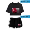 Women's Tracksuits Payton Moormeier Merch Dew Navel T Shirt Short Pants Women Two Piece Set Simplicity Print Sexy Top Summer Homewear