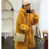 Femmes fourrure belle hiver femmes Faux manteau ample longue grande taille à capuche pardessus épais chaud femme en peluche manteaux