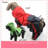 Vêtements pour chiens Vert Rouge Chiot Imperméable Grands Vêtements Imperméables De Haute Qualité Taille Correcte Pour Petits Et Chiens XS-5XL
