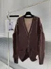 Tasarımcı Kadın Kış Örgü Kapşonlu Açık Ceket Üst kaliteli GG Sweater Hırka Kadın Açık Giyim Giyim E4536565