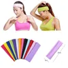 Bandas de cabelo de ioga bandeira esportiva feminina ioga tiras de suor esportes faixas de cabeça elásticas fitness sólidas fix hair l221027