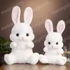 45 CM belle assis lapin en peluche jouets Kawaii longue oreille lapin en peluche oreiller en peluche doux poupées enfants anniversaire Brinquedos cadeau