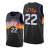 The Valley Basketball Maglie Uomo Devin Booker Chris Paul DeAndre Ayton Mikal Bridges City Jersey edition Black Cameron Johnson Wear