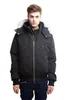 Men's Down High Quality Real Fur Winter Mens Mooses Ballistic Bomber Parka Jackets Warm Outwear Coat Windproof Short