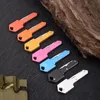 Mini Key Knives rostfri vikning kniv nyckelringar utomhus camping jakt taktiska strid knivar överlevnadsverktyg