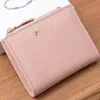 Luxury Designer Handbag the Latest Cross Grain Cowhide Wallet Women's Change Bag Multi Card Slot Two Fold Short Large Capacity Ultra-thin Buckle Factory Direct Sale