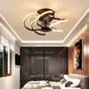 Remote Control Ceiling Fan Light Bedroom Dining Room Living Electric Integrated 110V 220V