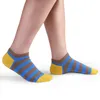 Heren sokken 5 paren veel groot formaat lente zomer sport ademende gestreepte patchwork enkelcadeaus voor mannen meias 221027