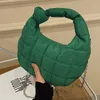 Sacs de soirée décontracté dames chaîne vers le bas épaule hiver mode tendance sac à bandoulière pour femmes vert Shopping sac à main femme sac à main