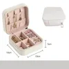 Jewelry Boxes Storage Box Pu Leather Display Organizer Zipper Case Travel Makeup Bag Earring Holder 10X10X Drop Delivery 2022 Smt8L