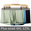 Underpants TOQUCL 12XL Ultra-thin Ice Sexy Underwear Men Solid Convex Mens Short Panties Breathable Homme Male Boxers Man