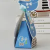 Gift Wrap Baby Carriage Candy Box Shower Boy Girl Birthday Party Baptism Favors Christening Decoration