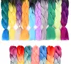 Главные волосы Синтетические гигантские плетеное удлинение волос 24 -дюймовое теплостойкое волокно в объемке для женщины