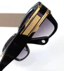 패션 선글라스 GRANDS-TWO 남성 복고풍 디자인 안경 팝 및 넉넉한 스타일 스퀘어 프레임 UV 400 렌즈 케이스 포함