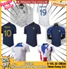 2022 voetbaltruien Frans voetbalshirt Benzema Mbappe Frankrijk Nationaal team Dembele Griezmann Lloris Giroud Coman Men Men Women Kinderpak Maillot Jersey Kit