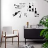 Wall Stickers A Bottle Of Wine Decal Bar Sticker For Kitchen Home Decor Living Room Bedroom Mural DW20822