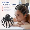 Head Massager Electric bläckfisk Claw Scalp Hands Free Therapeutic Scratcher Relief Hair Stimulation Rechargable Stress 221027