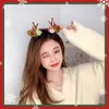 Christmas Reindeer Hair Clip Hair Accessories Holiday Hairpin Deer Barrette Antler Party Headband Set for Kids Adults