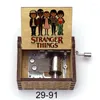 Porte-clés américain célèbre TV Stranger Things boîte à musique thème histoire sans fin cadeaux de décoration en bois pour les fans enfants jouet Y3084102
