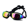 goggles Femmes lunettes de natation professionnelles Anti-buée placage UV hommes étanche Sile lunettes réglables adultes lunettes de course L221028