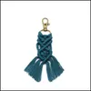 Клайки Lanyards Rame Fringe Клавиц Boho свадебный декор для свадебного душа подарки до 5 Rames Tassel Key Chain Delive 2022 F Dhxhg