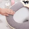 Toilet Seat Covers Cover With Handle Cartoon Dog Embroidery Universal Size Washable Bathroom Tool Hand Pull Zipper