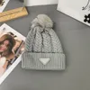 Fashion Designer Winter knit beanie for women thick knits thick warm bonnet beanie in 5 colors