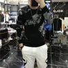 Men's Hoodies 2022 Spring And Summer Base Shirt Printed Slim Fit Korean Style Trendy Long-Sleeve Sweater