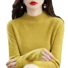 Grundl￤ggande tr￶jor Kvinna Designer Sweater Fall Winter Women ull L￥ng￤rmad solid Casual Knit Jumper Round Neck Pullover Size XL 2XL