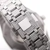Zegarek z pełnym diamentowym mężem Automatyczne zegarki mechaniczne 41 mm Srebrny pasek ze stali nierdzewnej dla mężczyzn Life Waterproof na rękę zegarek na rękę