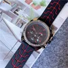 Orologi da polso di marca completa di moda Uomo Uomo Casual Stile sportivo Lusso Tutti i quadranti Orologio al quarzo con cinturino in silicone funzionante TR 02