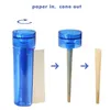 Accessori per fumatori Smerigliatrice per tabacco in plastica Rullo a cono pre-roll multifunzione Barattoli per erbe secche per sigarette 6 Riempimento tubi Kit set di stoccaggio 2in1