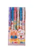 Симпатичная животная гель ручка Kawaii Heart Girl Cartoon Pens Ins Fruit Student Office Eestetic Stationery Supplies