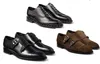 Oxford Ayakkabı Perçinleri Düğün Ayakkabı Ayakkabı Üçlü Siyah Oreo Süet Patent İş Partisi Tasarımcısı Erkek Deri Konfor Düzleri Kutu