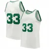 Maglie da basket Jayson Tatum Larry Bird 33 0 Jaylen Brown Mens Green Black White Youth