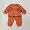 Roupas Conjuntos de roupas Autumn Children 2pcs Toddler meninos meninas Terno da primavera Terno