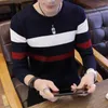 Men's Sweaters Spring Men Sweater O-Neck Mens Pullover Male Coat Man Striped Pull Clothing Long Sleeve Homme Shirt C250