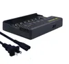 Battery Charger 8 Slots with LED Indicator for Ni-MH/Ni-Cd AAA/AA Rechargeable Battery Short Circuit Protection Chargers