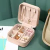 Jewelry Boxes 2022 Portable Box Organizer Display Travel Case Button Leather Storage Zipper Jewelers Joyero Amp Bins Drop Delivery Smtvo