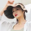 Cappelli larghi brim Summer Suncreen Shell Sun for Women Street Fashion Portable Headband Cappello Sun Shade Big Upf 50 Caps