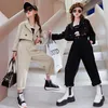 Kl￤derupps￤ttningar f￶r Girls Spring 2022 Barns kostym Black Short Blazers Pants Set School Kids 13 14 ￥r gamla ton￥rsdr￤kt