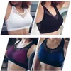 Tenue de yoga Sports Sports Sports Top Fitness Femme Femme Running Crop Tops Pink Workout Pladed High Impact Activewear