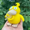 125mm Yellow Psy Duck Bong Hookahs med 14mm Glass Bowl Tobacco Pipe Mini Bongs Waterpipes